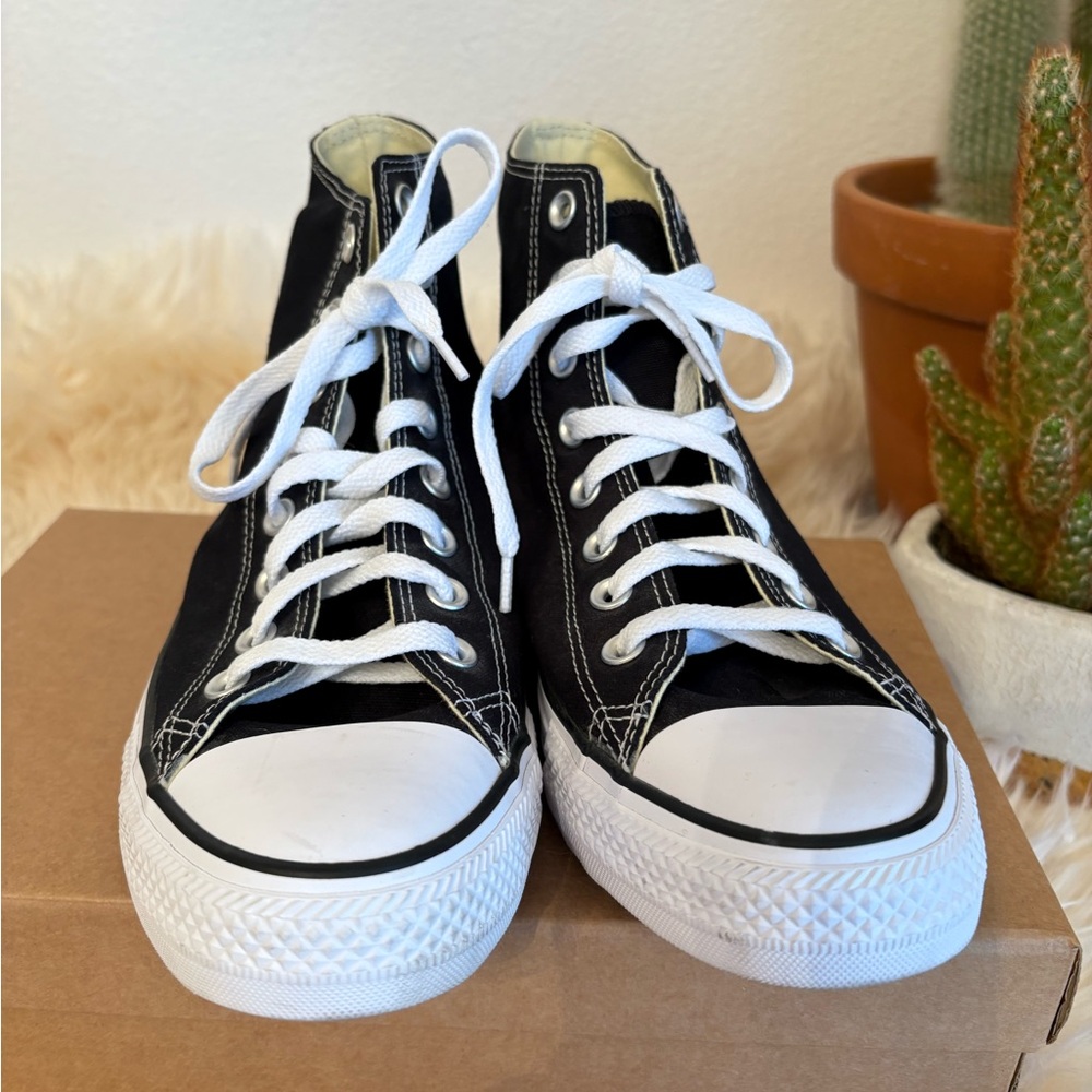 Converse Black and White High-Top Sneakers